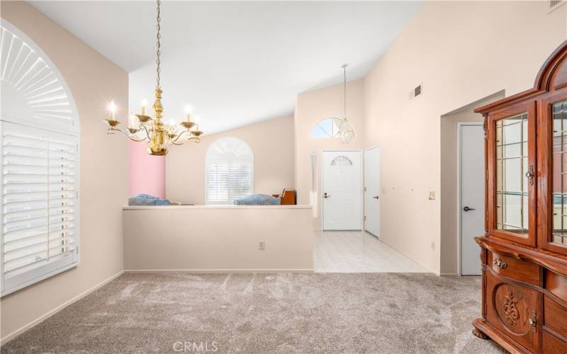 dining room open to living room