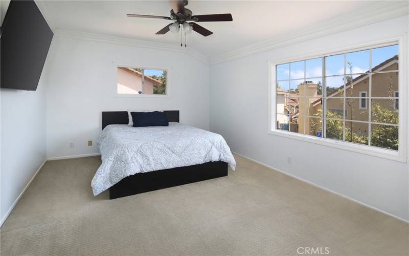 VAULTED CEILINGS IN MASTER BEDROOM