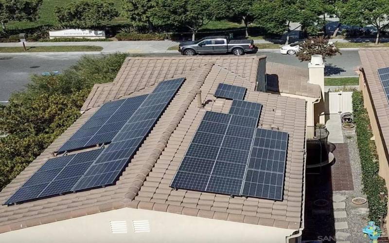 Fully paid solar panels