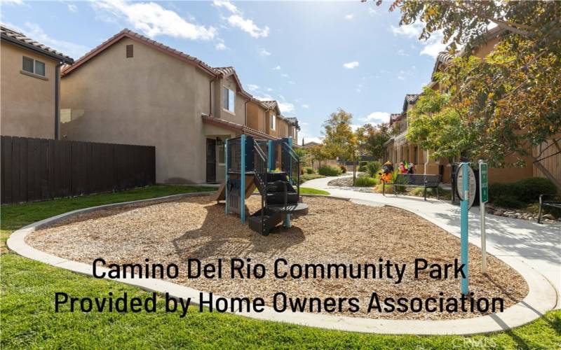 Community Park Provided by HOA