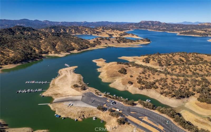 Lake Nacimiento with launch ramp