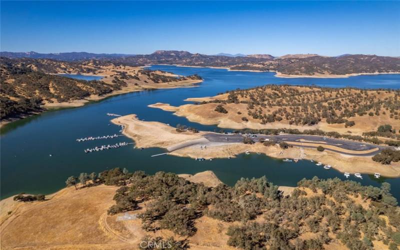 Lake Nacimiento with launch ramp