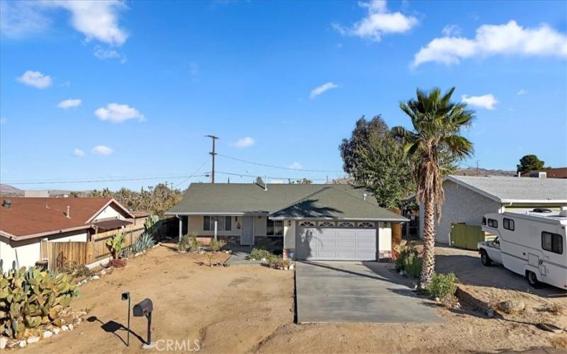 Long Concrete Driveway