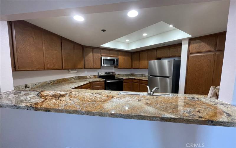 Kitchen with Granite Counters and Stainless Appliances