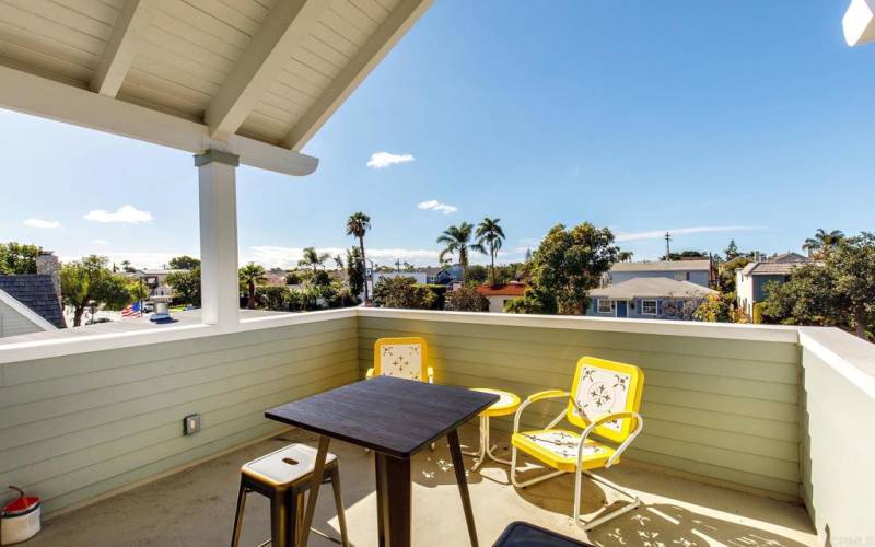 Balcony off master bedroom