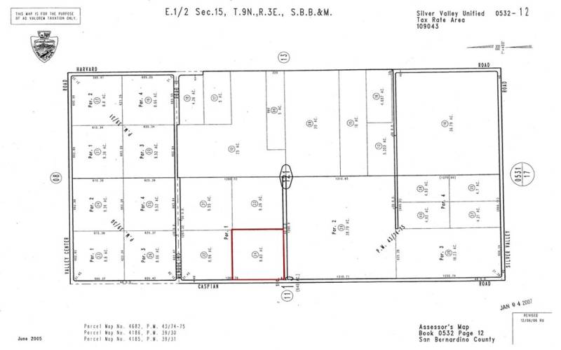 46200 Palos Verdes Rd - Assessors Map