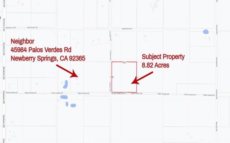 46200 Palos Verdes Rd - Road Map