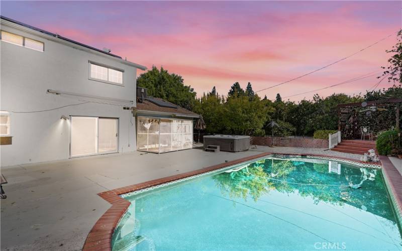 Backyard private pool