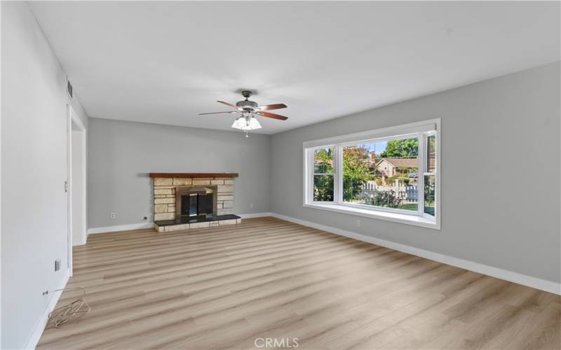 Family Room with fireplace