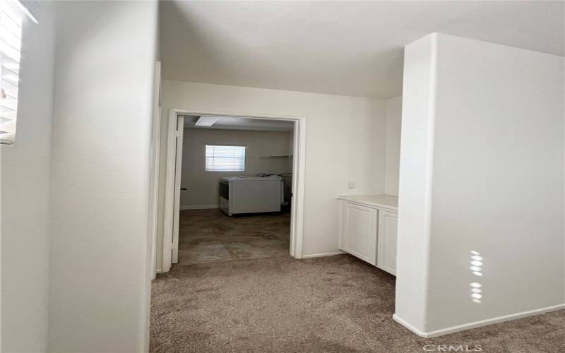 Upstairs laundry room