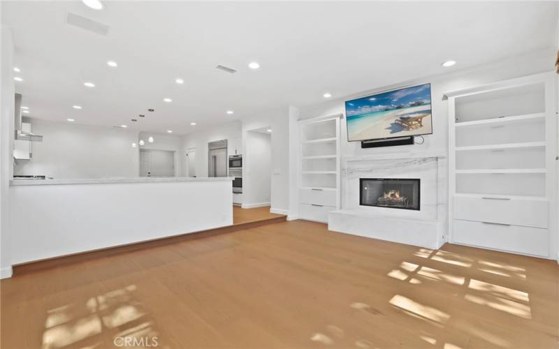 Family room off kitchen