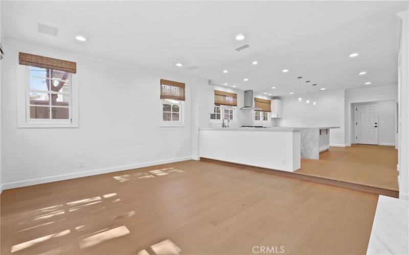 Family room off kitchen