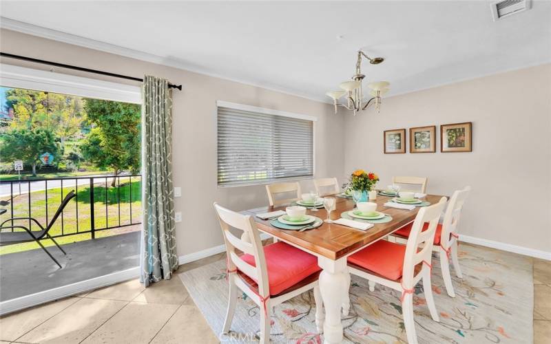 Dining Area with views to outside.