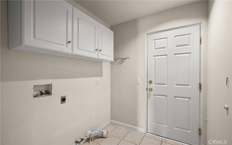 Separate inside laundry area