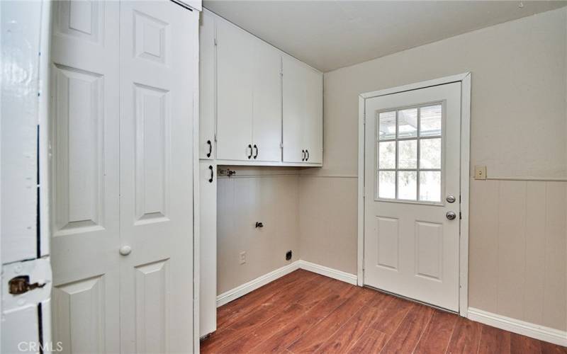 Separate laundry room