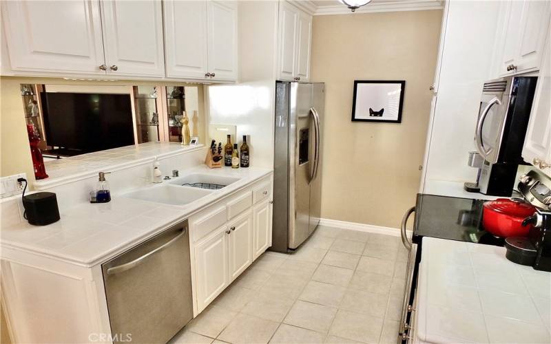 Kitchen open to Living Area