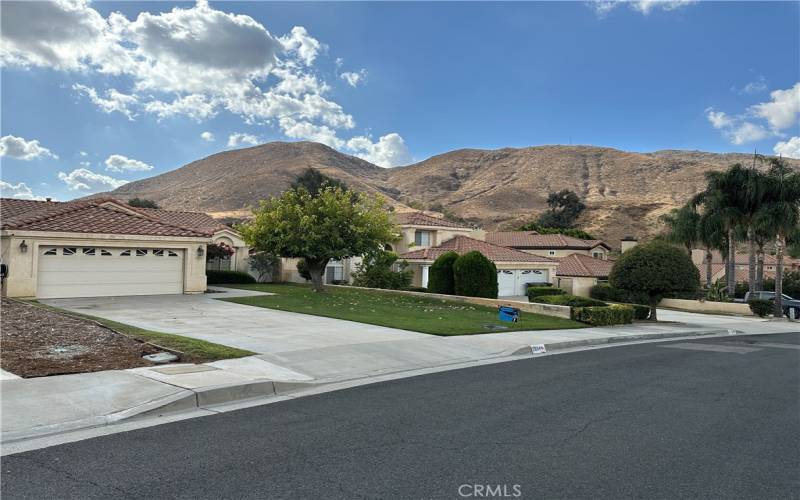 View of front yard from street