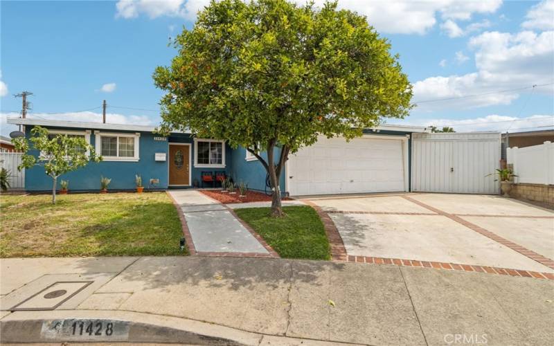 FRONT AND GARAGE