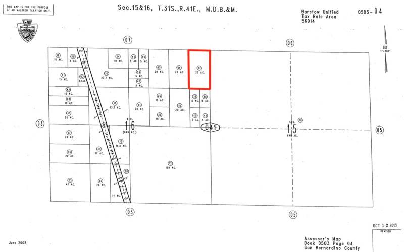 Assessor's plot map