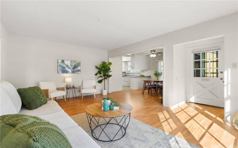 Entry way, and Living Room