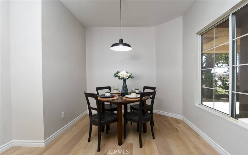 Eat in kitchen, breakfast nook.