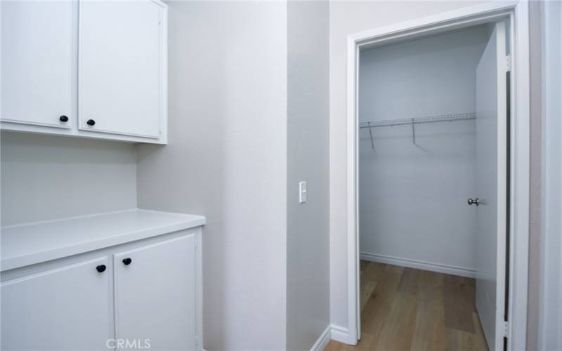 Plenty of storage in the master bathroom