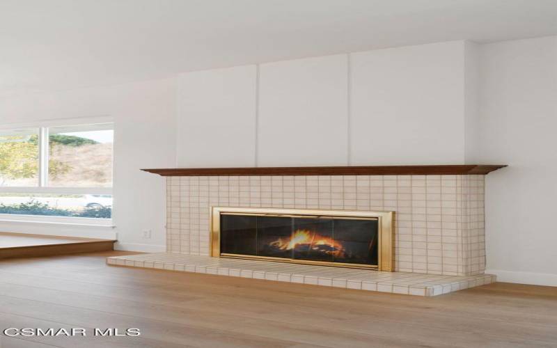 Mid Century Modern Fireplace