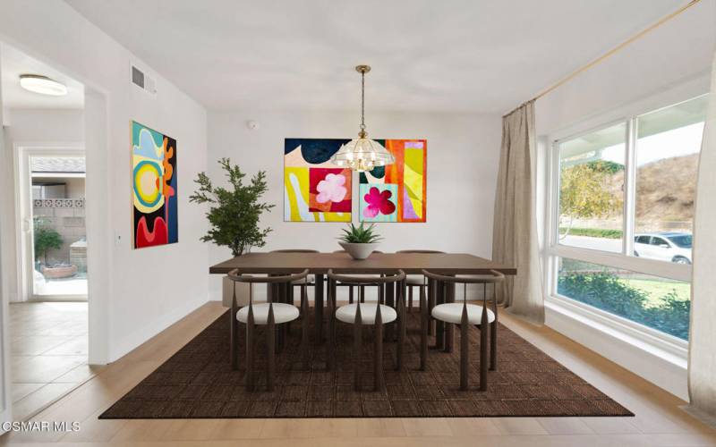 Staged Dining Room