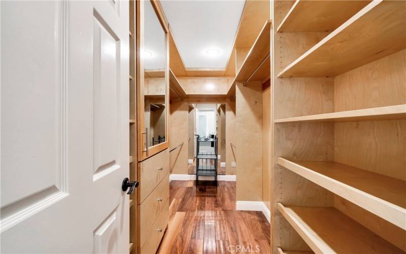 Main Master, large walk in Closet.