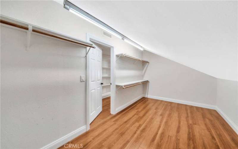 Studio, large walk in Closet.