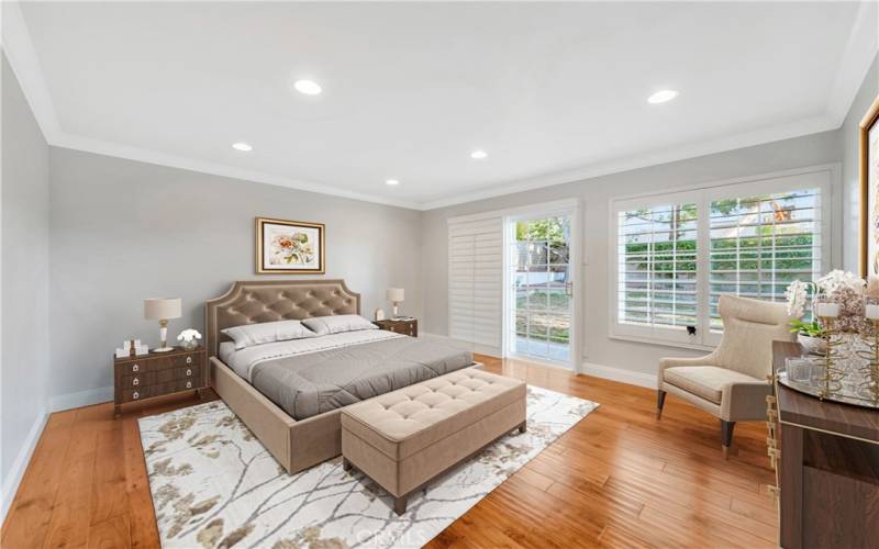 Large Master Bedroom. Virtually staged.