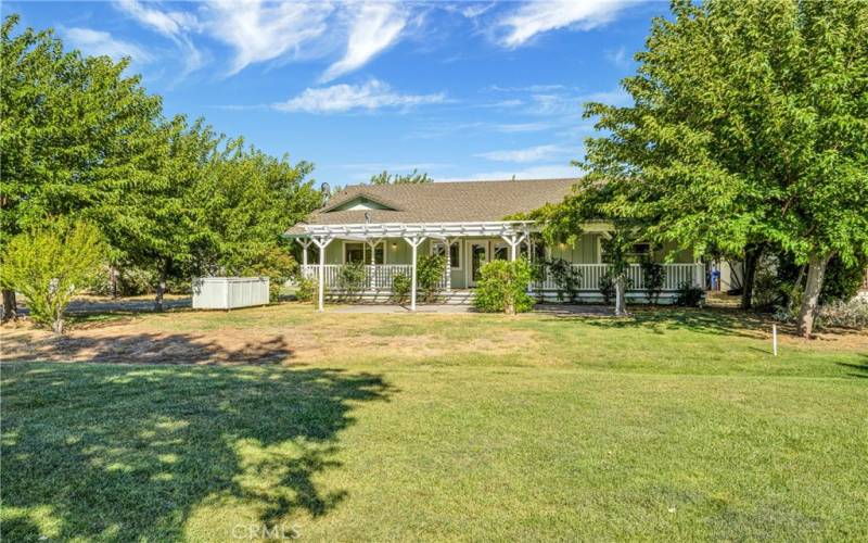 Rear of house from backyard