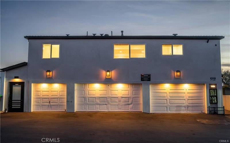 Center 2 car garage. The other 2 are storage only