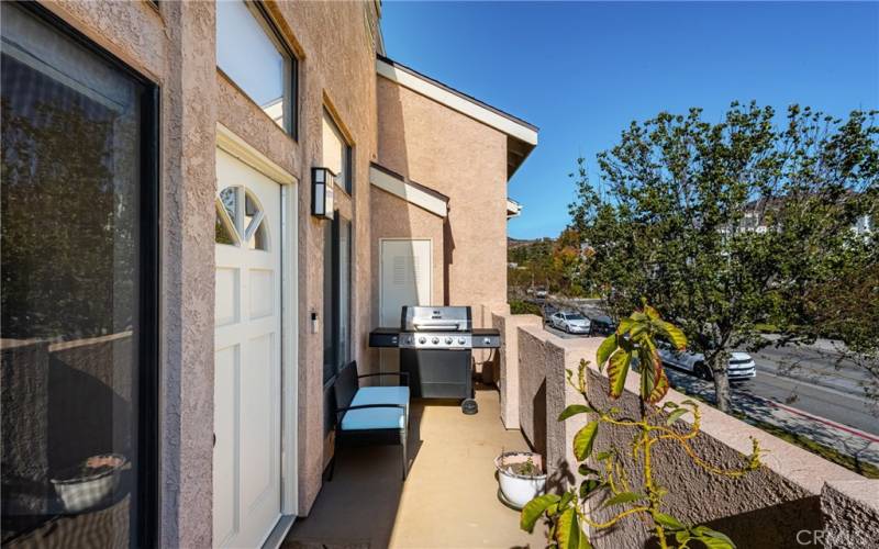 Front patio for enjoying a BBQ