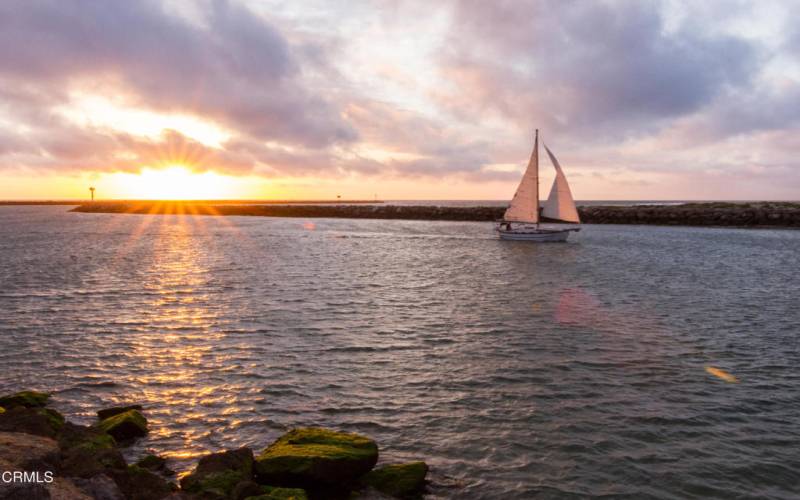 Entrance to Channel Islands Harbor