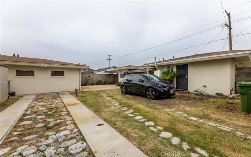 RV parking and electrical outlet.