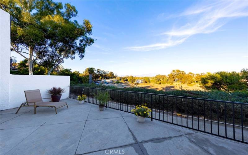 Large patio with sweeping views. No one behind you!