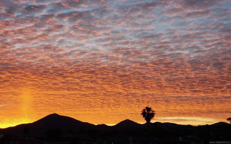 Sunrise from back patio