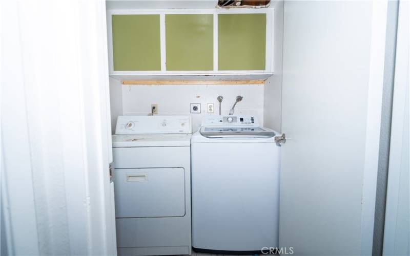 Indoor laundry room!