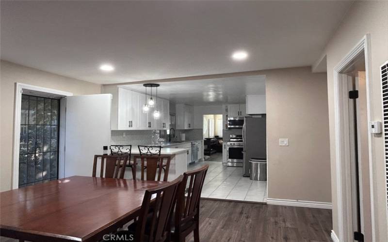 Dining Room and Kitchen area