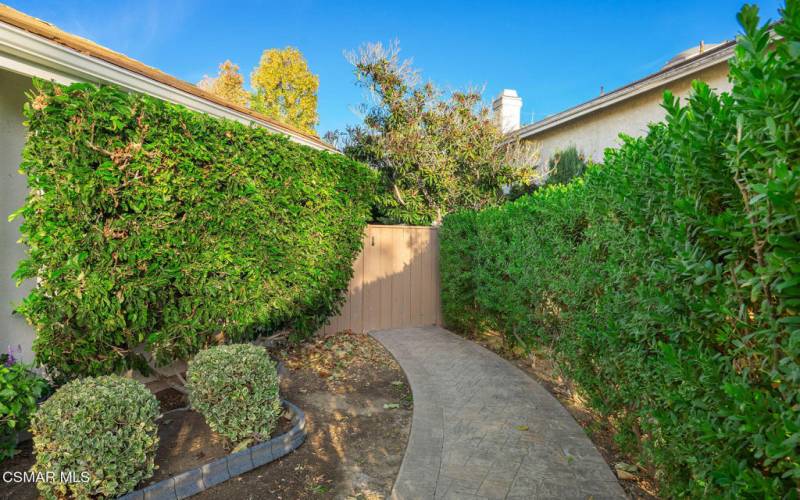 Private Entrance With Gate