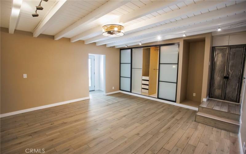 Custom closet system, tall ceilings