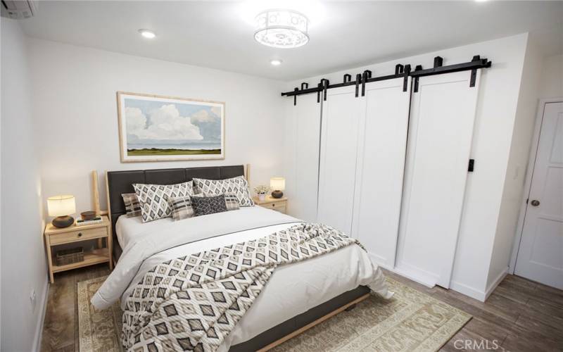 Virtually staged third bedroom