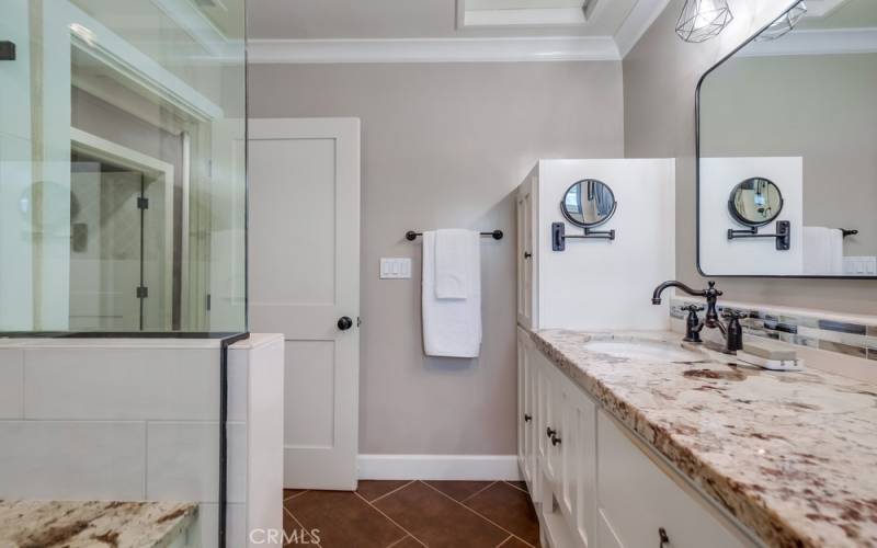 Beautiful remodeled bathroom with shower