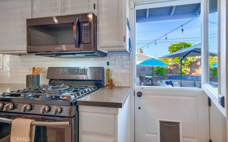 Dutch Style door leading to back yard