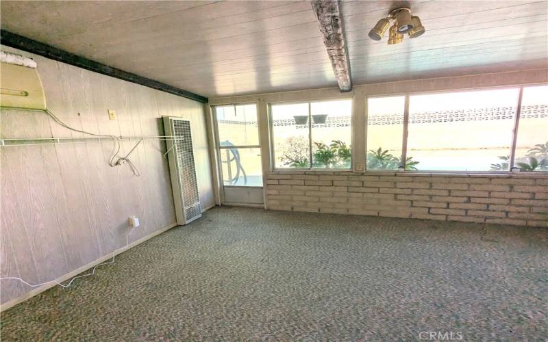 Enclosed patio room next to master bedroom