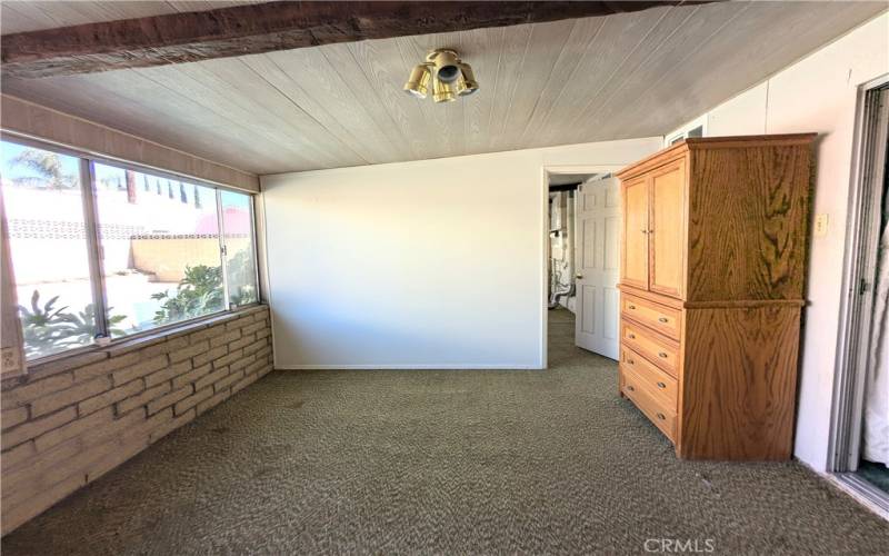 Enclosed patio room next to master bedroom