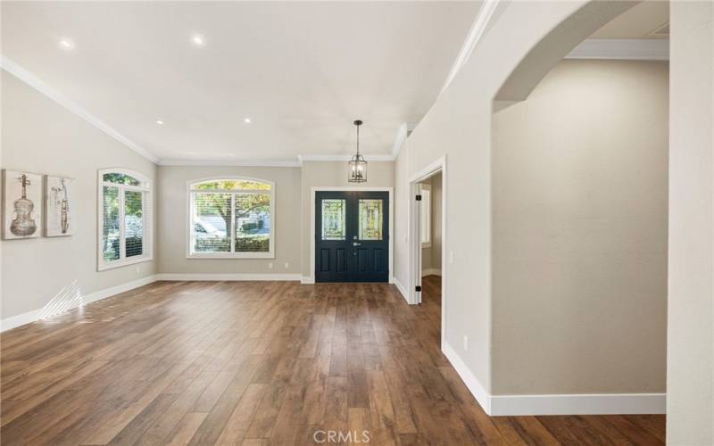 Living room and Dining room area