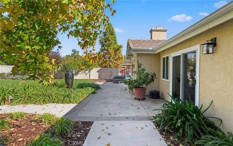 backyard by the master bedroom