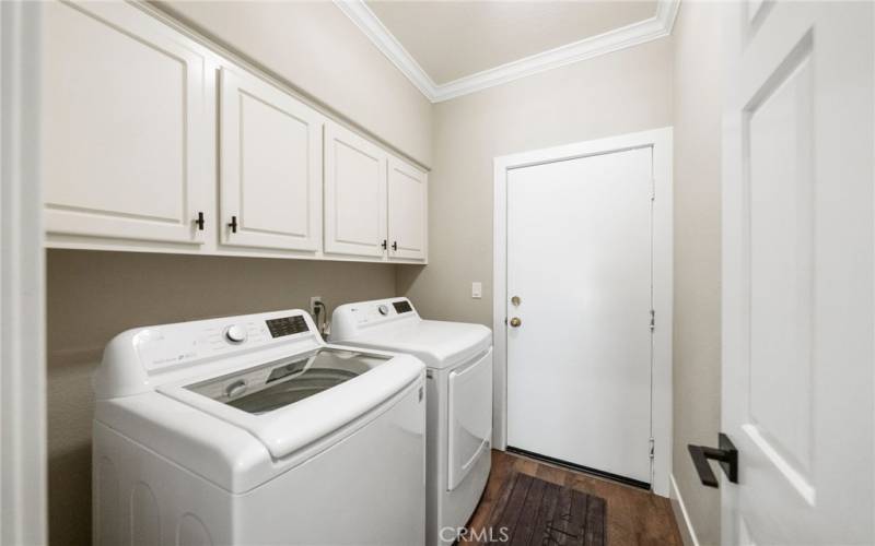 Laundry room with washer and dryer